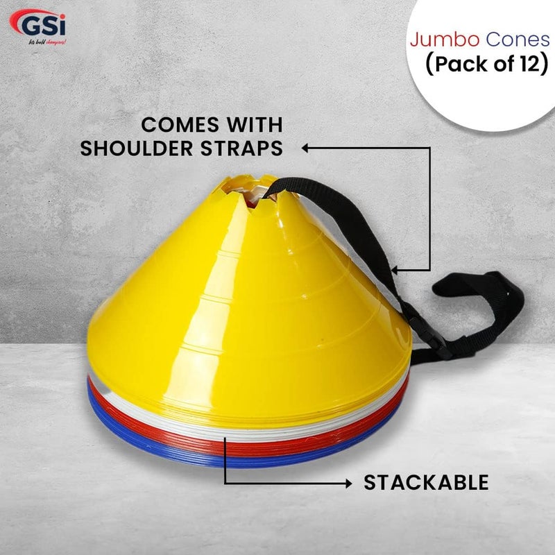 GSI Hurdle Training Cones | Multi Pack Sets | Dual Purpose Agility Cones with Holes | Ideal for Soccer, Kids, Dog, and Sports Training - Image 5